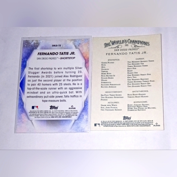 Fernando Tatis Jr. 2023 Topps Stars Of MLB #SMLB-15 + 2023 Allen & Ginter #293 - Picture 2 of 2